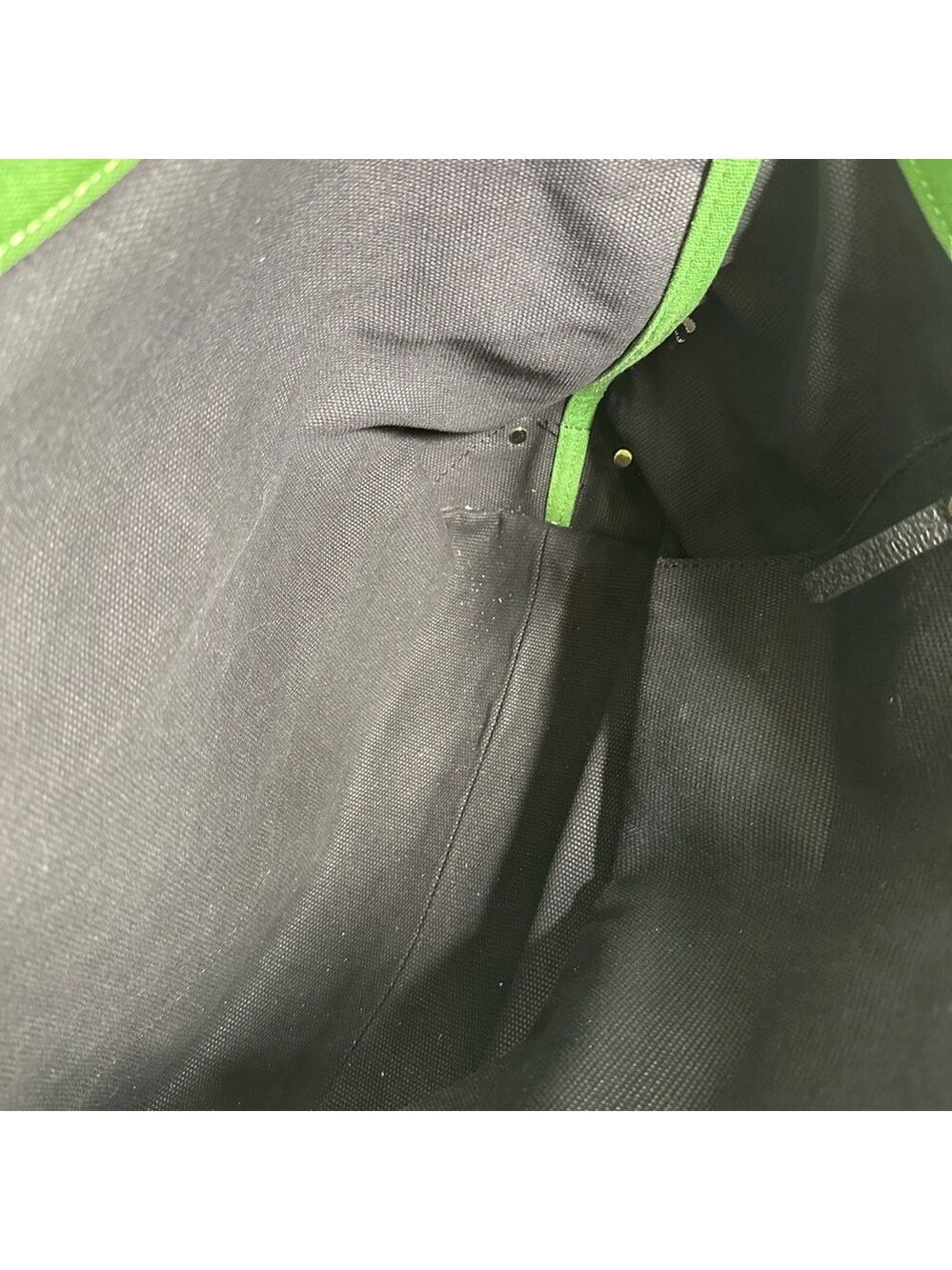 Kate Spade Black Tote with Green Handles - Picture 6 of 8